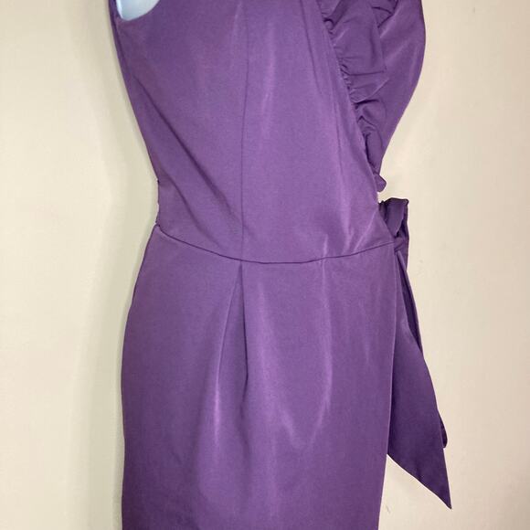 Diane Von Furstenberg Wrap Dress Size 4 DVF Hampton Sleeveless Ruffle V Neckline - Picture 16 of 16